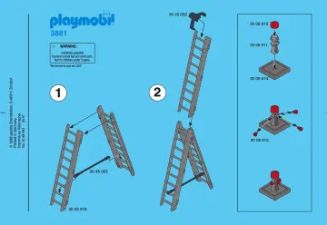 Notices de montage Playmobil 3881-A - Pompiers / extincteur (1)