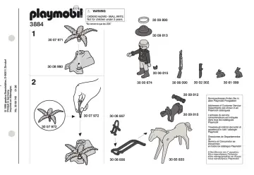 Notices de montage Playmobil 3884-A - Garde chasse canadien (1)