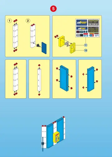 Notices de montage Playmobil 3886-A - Aéroport (6)
