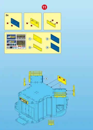 Notices de montage Playmobil 3886-A - Aéroport (12)
