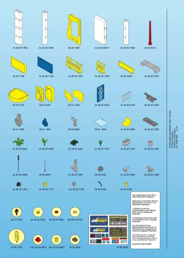 Notices de montage Playmobil 3886-A - Aéroport (20)