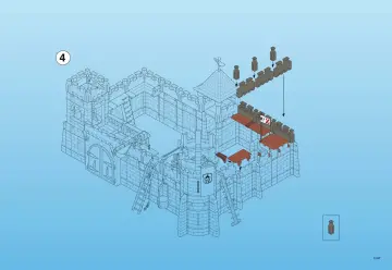 Bauanleitungen Playmobil 3888-A - Burgverteidigung (4)