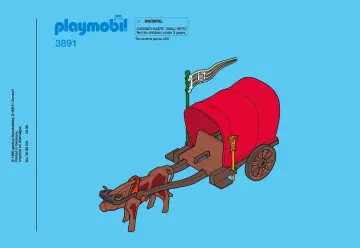 Notices de montage Playmobil 3891-A - Chevalier / roulotte / campement (1)