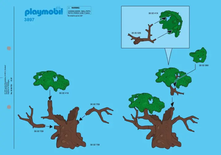 Bauanleitungen Playmobil 3897-A - Zauberbaum (1)