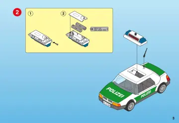 Bauanleitungen Playmobil 3903-A - Streifenwagen (3)