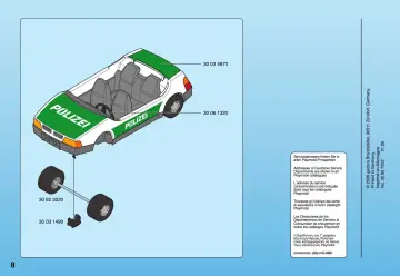 Bauanleitungen Playmobil 3903-A - Streifenwagen (8)