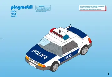 Notices de montage Playmobil 3904-A - Policiers/voiture de police (1)