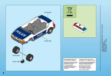 Notices de montage Playmobil 3904-A - Policiers/voiture de police (8)