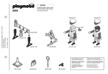 Notices de montage Playmobil 3905-A - Agents allemands de circulation (1)