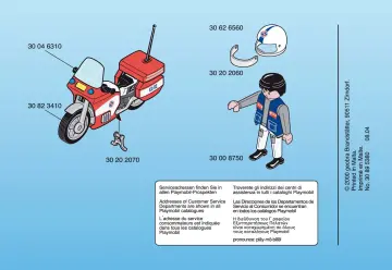 Notices de montage Playmobil 3924-A - Secouriste / moto (2)