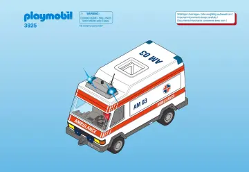 Bauanleitungen Playmobil 3925-A - Rettungswagen (1)