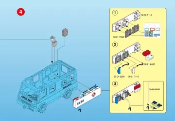 Notices de montage Playmobil 3925-A - Secouristes / Ambulance (5)