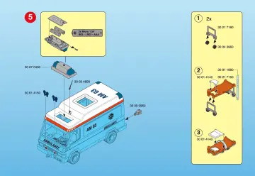 Notices de montage Playmobil 3925-A - Secouristes / Ambulance (7)