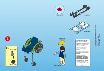 Bauanleitungen Playmobil 3928-A - Patient mit Rollstuhl (2)