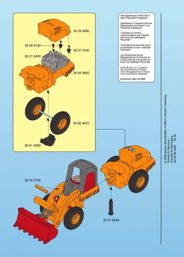 Notices de montage Playmobil 3934-A - Ouvrier / bull chargeur (4)