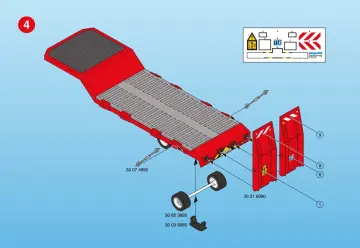 Bauanleitungen Playmobil 3935-A - Tieflader (6)