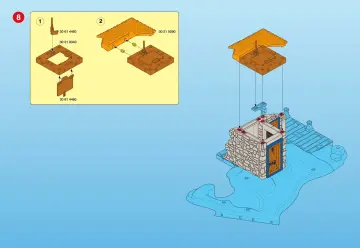 Bauanleitungen Playmobil 3938-A - Piratenlagune (6)