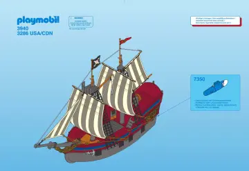 Notices de montage Playmobil 3940-A - Grand bateau Pirates (1)