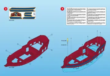 Bauanleitungen Playmobil 3940-A - Grosses Piratenflaggschiff (3)