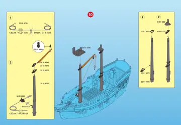 Bauanleitungen Playmobil 3940-A - Grosses Piratenflaggschiff (7)