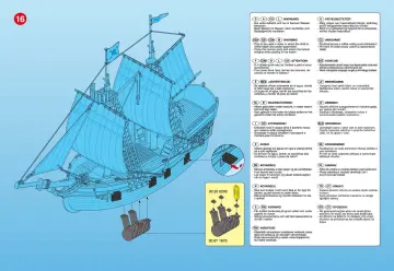 Notices de montage Playmobil 3940-A - Grand bateau Pirates (14)