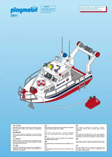 Bauanleitungen Playmobil 3941-A - Rettungskreuzer (1)