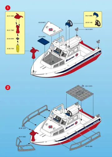 Bauanleitungen Playmobil 3941-A - Rettungskreuzer (2)