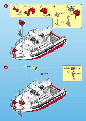 Bauanleitungen Playmobil 3941-A - Rettungskreuzer (3)