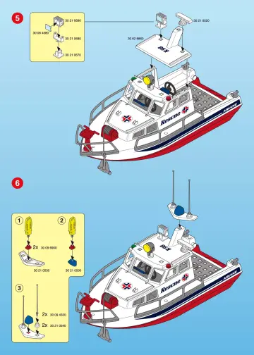 Bauanleitungen Playmobil 3941-A - Rettungskreuzer (4)