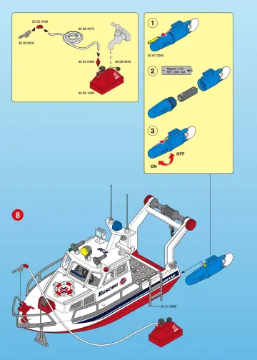 Notices de montage Playmobil 3941-A - Vedette de sauvetage (6)