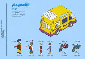 Notices de montage Playmobil 3945-A - Famille / camping car (1)