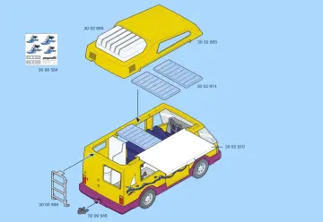 Bauanleitungen Playmobil 3945-A - Camper (2)