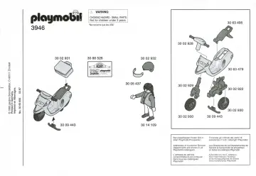 Bauanleitungen Playmobil 3946-A - Motorroller (1)