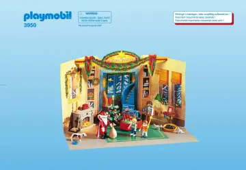 Notices de montage Playmobil 3950-A - Cal. Avent Enfants / cheminée (1)