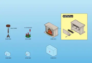 Notices de montage Playmobil 3950-A - Cal. Avent Enfants / cheminée (2)