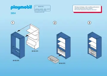 Bauanleitungen Playmobil 3954-A - Polizeizentrale (1)
