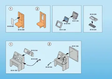 Notices de montage Playmobil 3957-A - Poste de police / brigade (4)