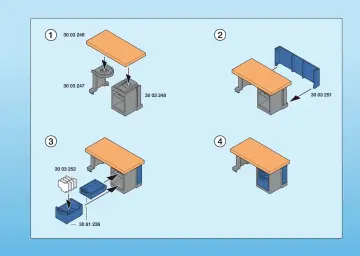Notices de montage Playmobil 3957-A - Poste de police / brigade (5)