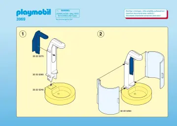 Bauanleitungen Playmobil 3969-A - Bad mit Dusche (1)