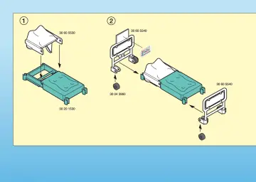 Bauanleitungen Playmobil 3980-A - Krankenstation (2)