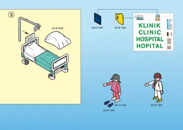 Bauanleitungen Playmobil 3980-A - Krankenstation (3)