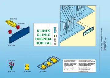 Bauanleitungen Playmobil 3980-A - Krankenstation (4)