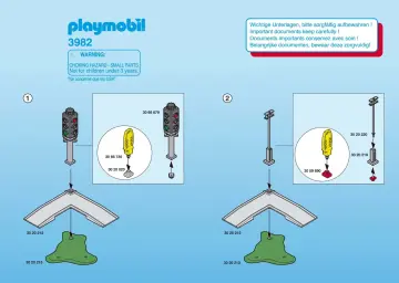 Bauanleitungen Playmobil 3982-A - Kreuzung/Ampel (1)