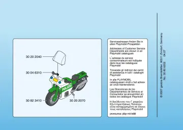 Bauanleitungen Playmobil 3983-A - Motorradstreife D (2)