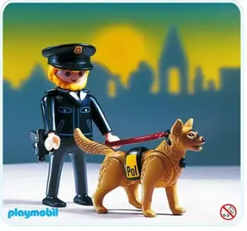 Playmobil 3985-A - Policier/chien de garde