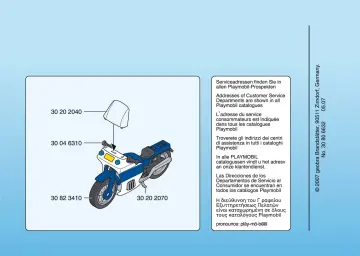 Notices de montage Playmobil 3986-A - Motard de police (2)