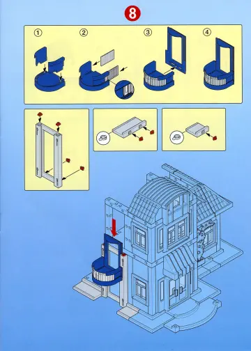 Notices de montage Playmobil 3988-A - Grand bôtiment de ville (9)