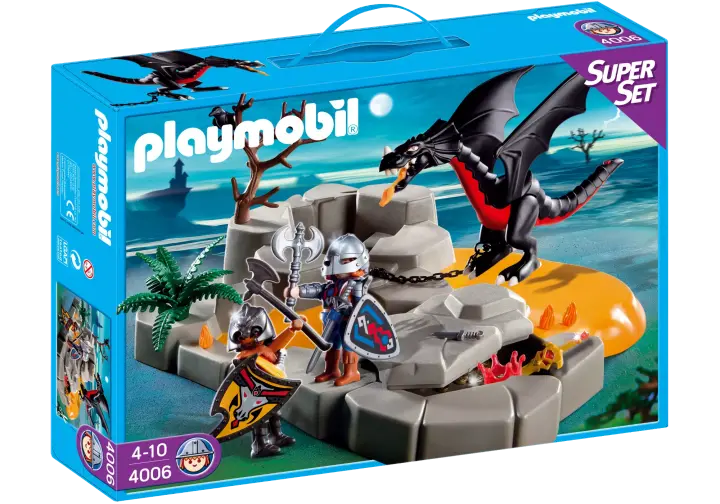 Playmobil 4006-A - SuperSet Drachenfels - BOX