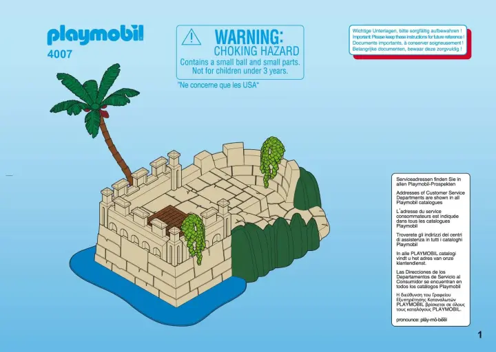 Notices de montage Playmobil 4007-A - Superset Repaire des pirates (1)