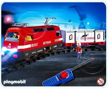 Playmobil 4010-A - Train de marchandises RC avec phares